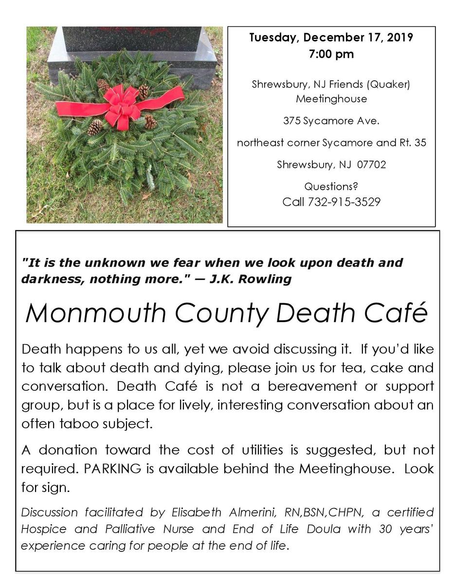 Monmouth County Death Cafe