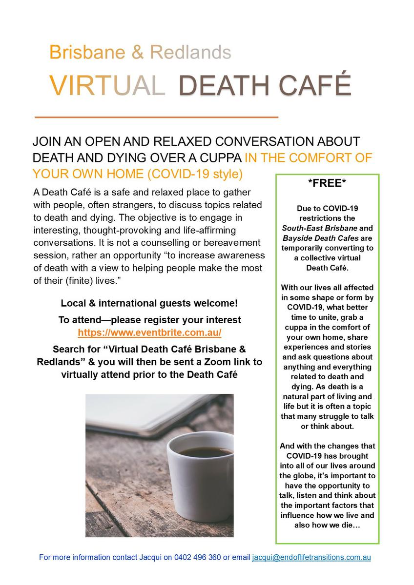 Virtual Brisbane & Redlands Death Cafe