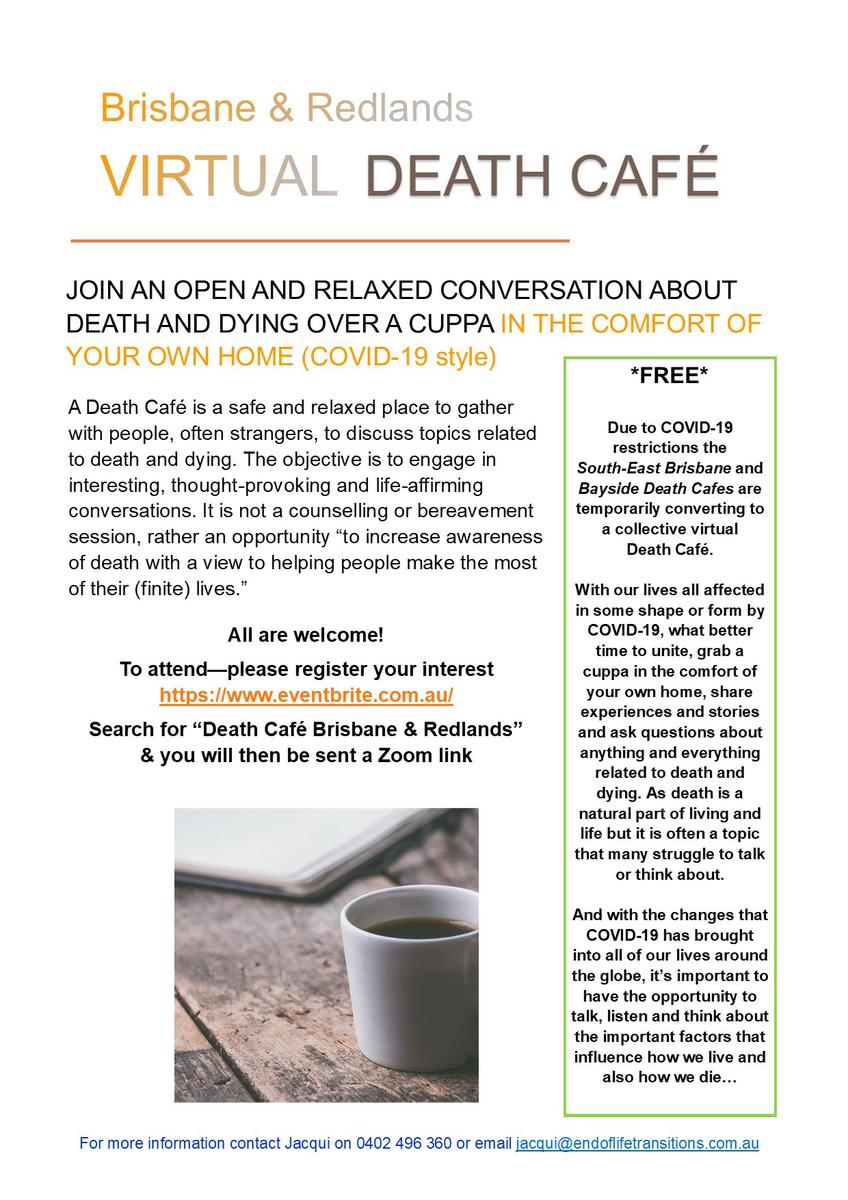 Virtual Death Cafe Brisbane & Redlands