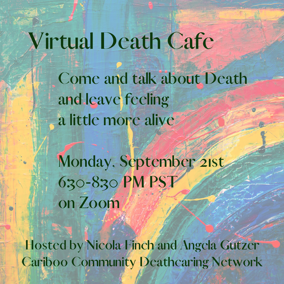 Virtual Death Cafe PDT