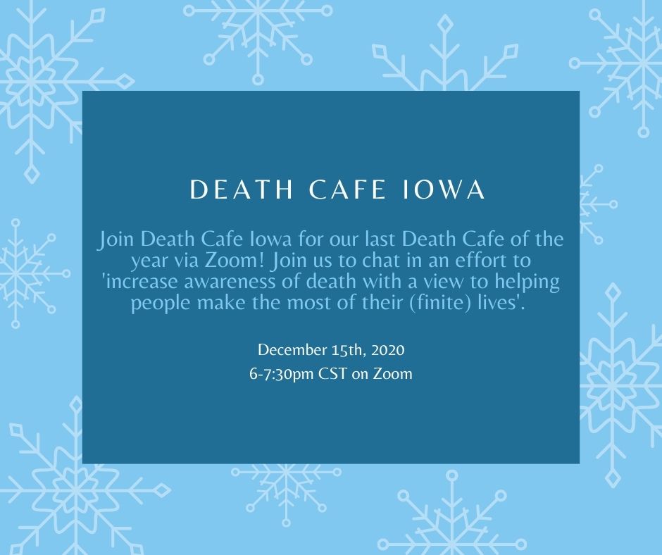 Death Cafe Iowa Online CST