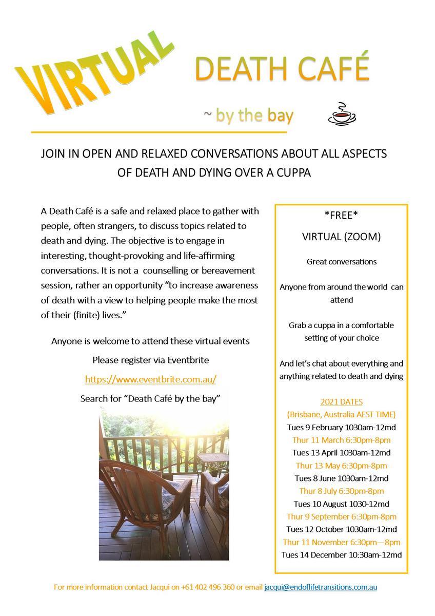 Virtual Death Cafe ~ by the bay Brisbane