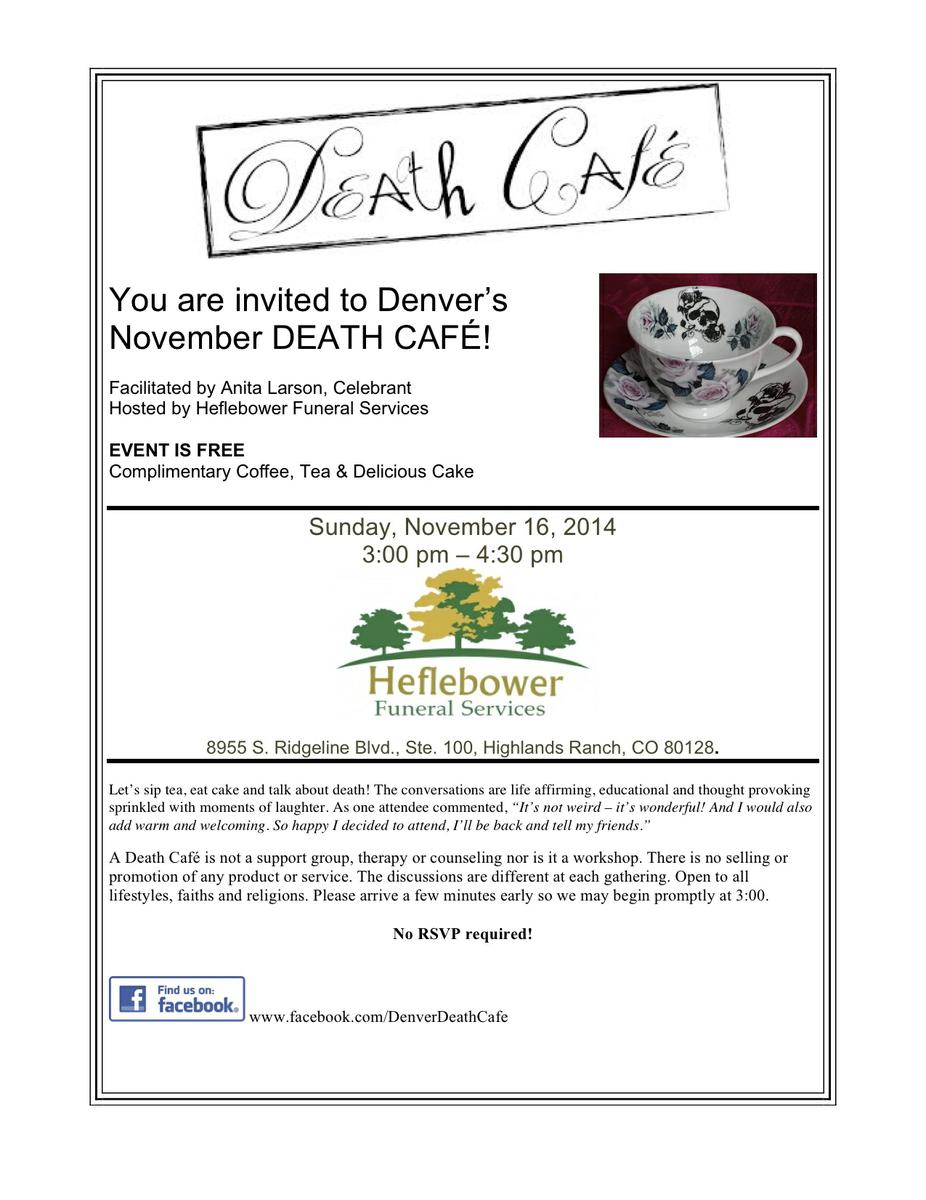 Denver Death Cafe-November