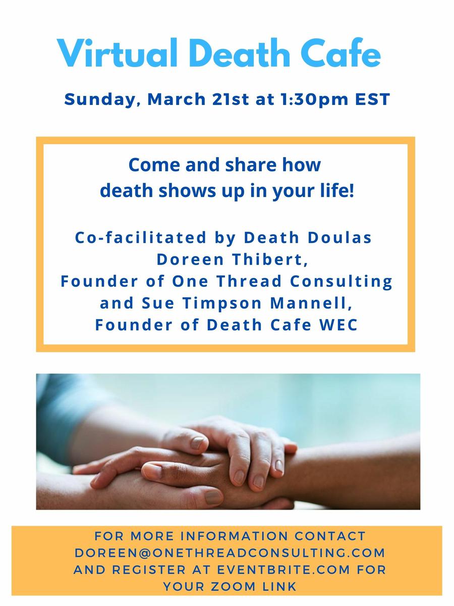 Virtual Death Cafe EST Windsor Essex County EST