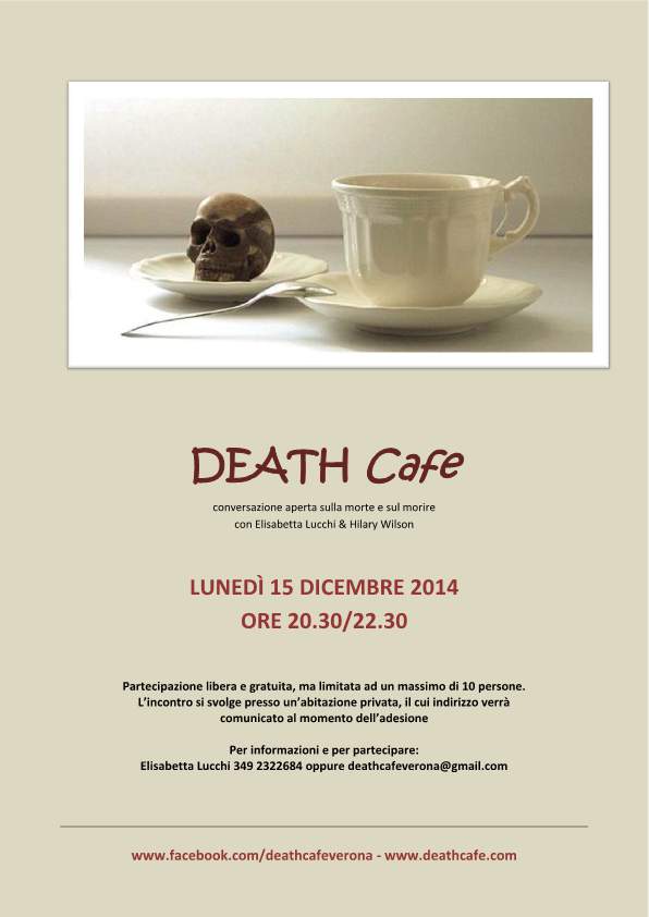 Invito a partecipare al Death Cafe, conversazione aperta sulla morte e sul morire