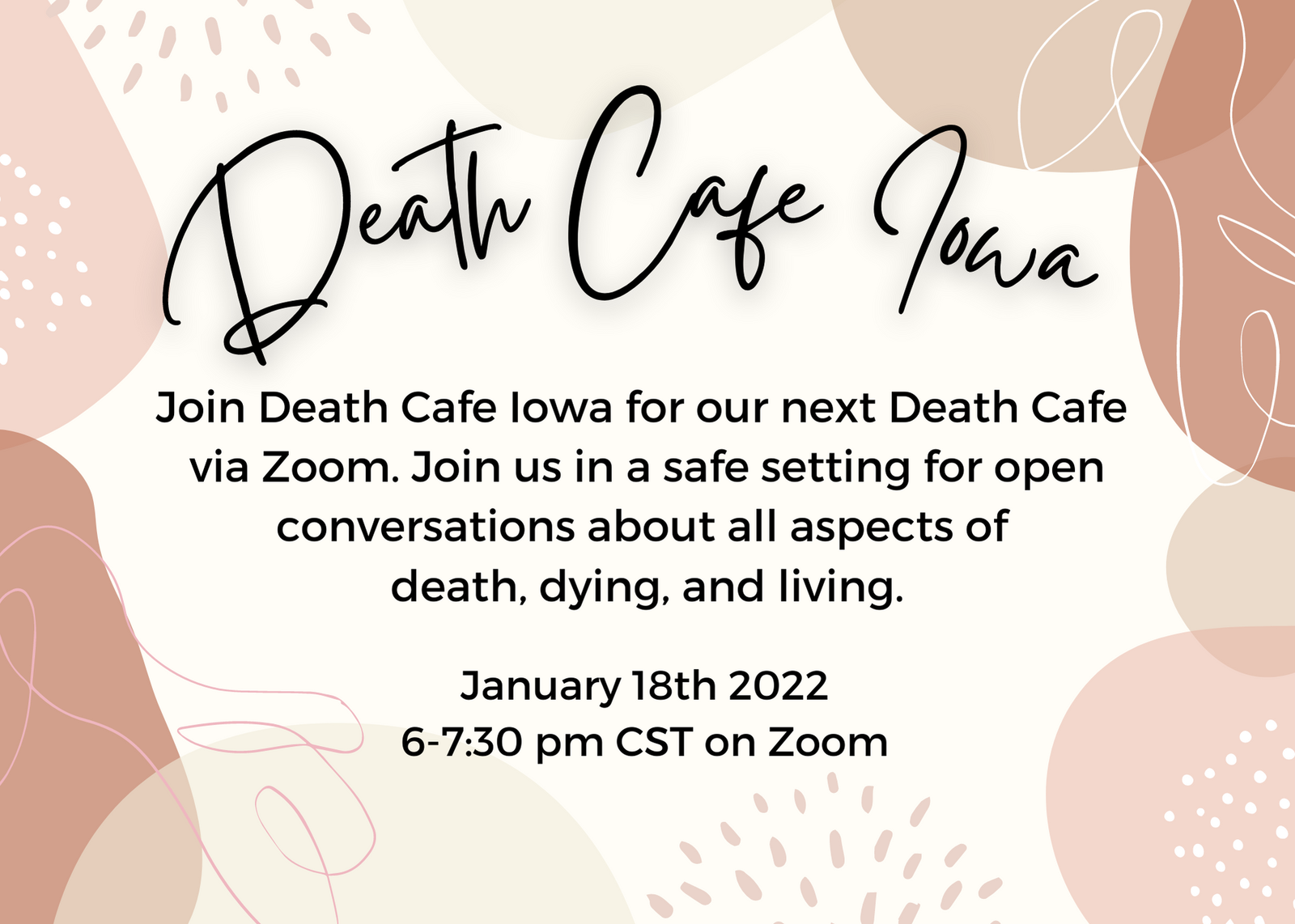 January Online Death Cafe CST