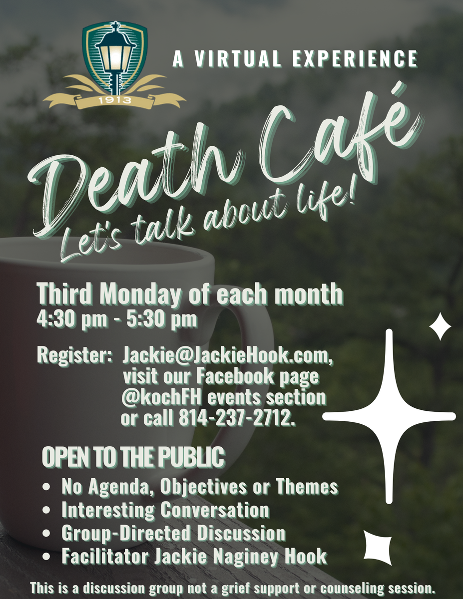 Online Death Cafe State College PA EST