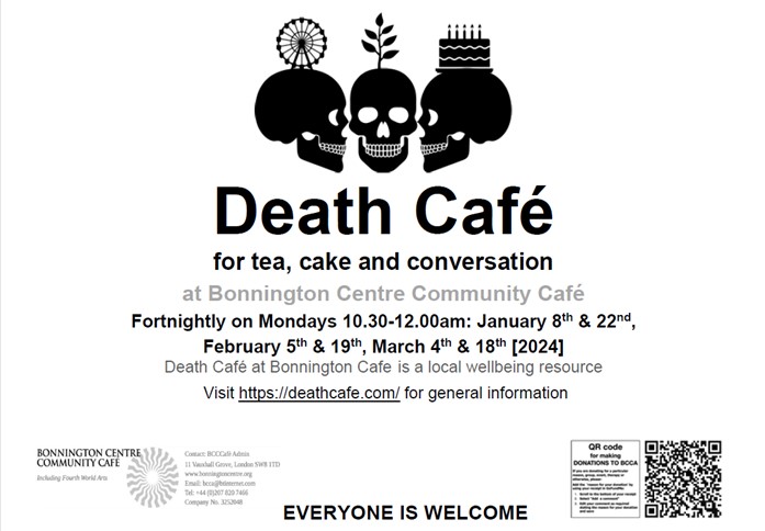 Bonnington Centre Death Cafe London SW8