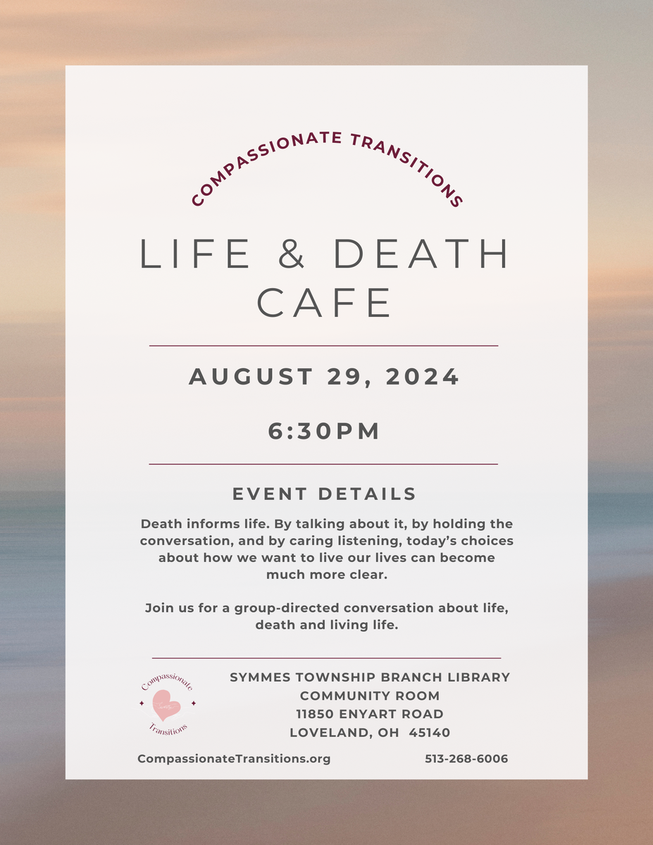 Life & Death Cafe Loveland OH