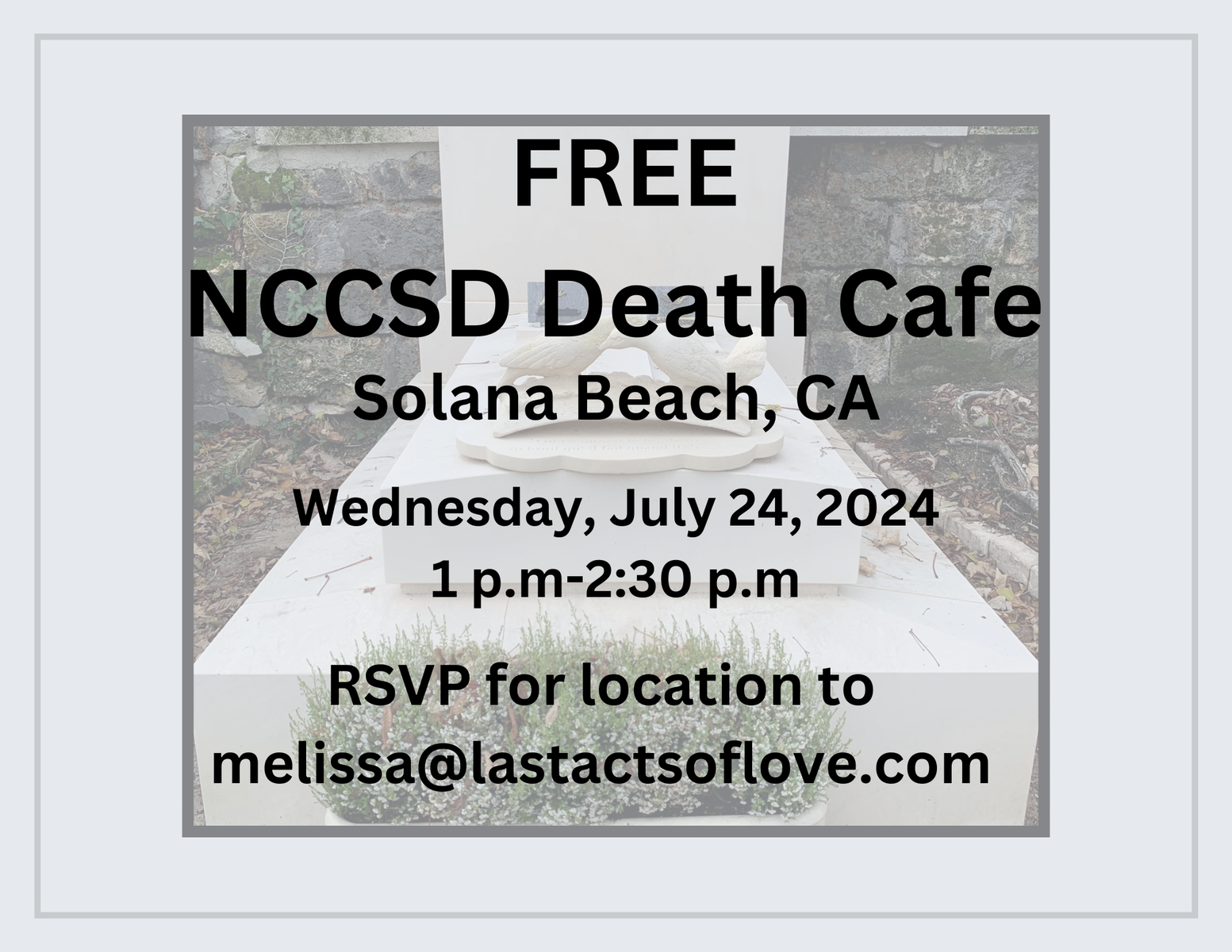 NCCSD In-Person Death Cafe Solana Beach