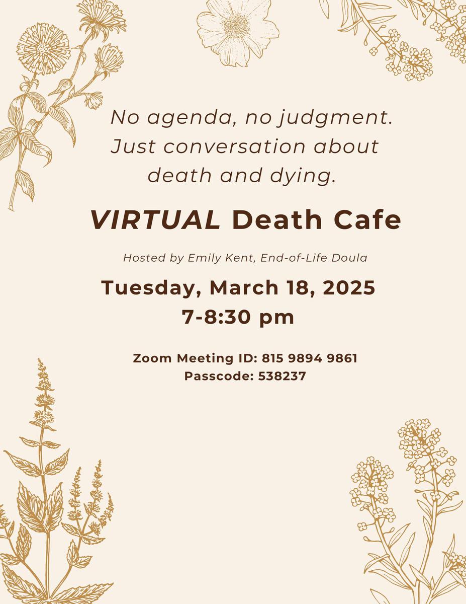 Virtual Death Cafe EST