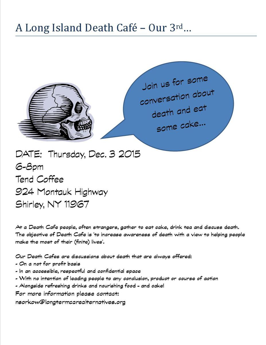 A Long Island Death Cafe