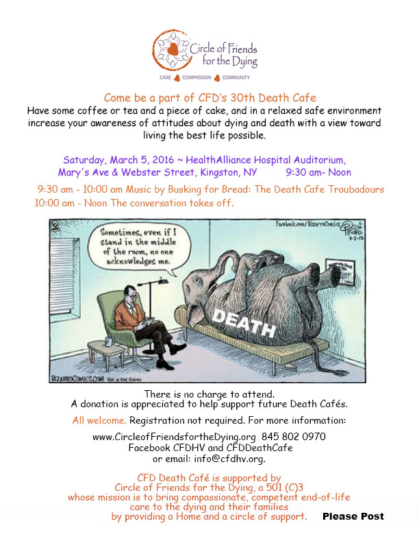 Death Cafe in Kingston, NY