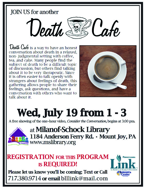 Death Cafe in Mount Joy