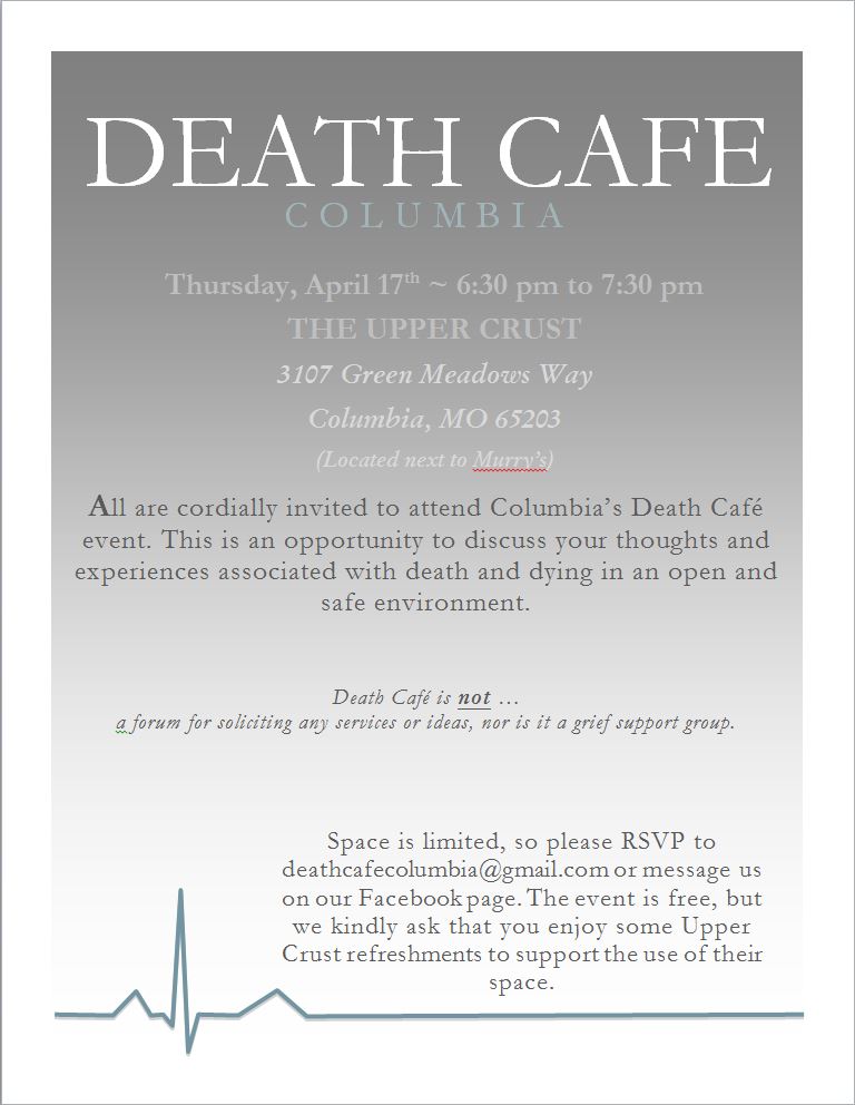 Death Cafe Columbia, Missouri